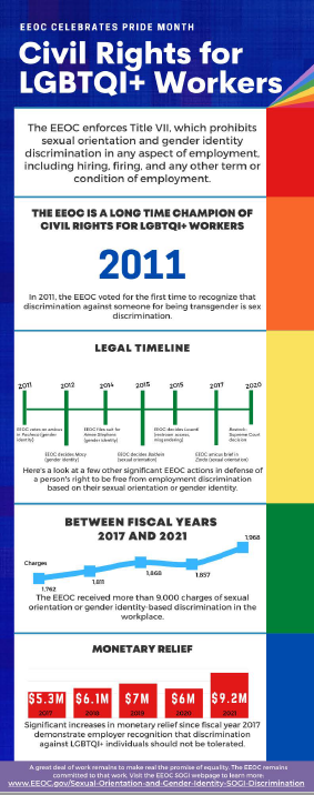 Civil Rights for LGBTQI+ Workers Infographic