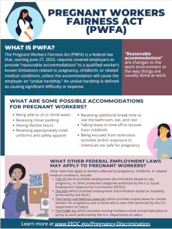 Thumbnail of PWFA Poster for Healthcare Providers